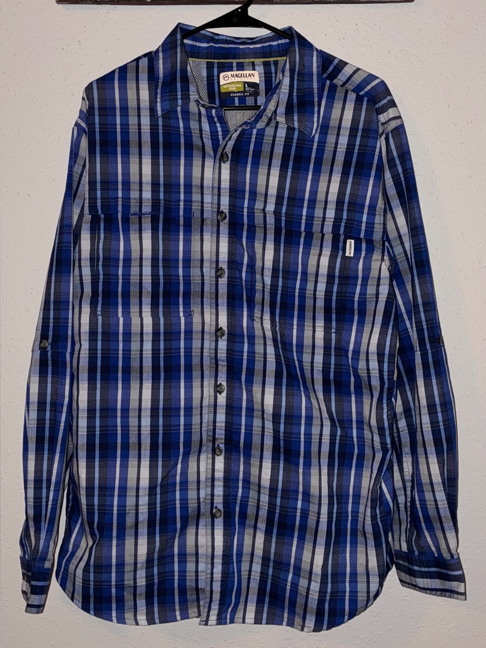 Magellan Outdoors Adventure Gear Plaid Performance Shirt